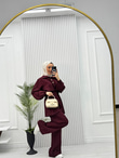 3410-Asu Takım-Bordo