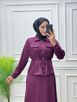 3433-Etek Takım-Bordo