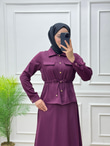 3433-Etek Takım-Bordo