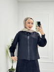 3444-Elsa Takım-Siyah
