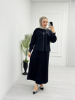 3444-Elsa Takım-Siyah