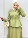 3451-Prenses Takım-Yeşil