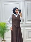 3455-Amine Takım-Kahverengi
