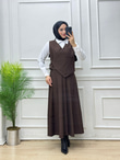 3455-Amine Takım-Kahverengi