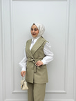 3467-Pantolon Takım-Soft Yeşil