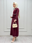 3535-Etek Takım-Bordo
