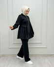 3550-Pilili Takım-Siyah