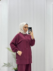 3619-Tencel Spor Takım-Bordo