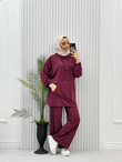 3619-Tencel Spor Takım-Bordo