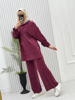 3619-Tencel Spor Takım-Bordo