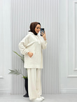 3619-Tencel Spor Takım-Krem