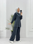 3619-Tencel Spor Takım-Lacivert