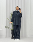 3619-Tencel Spor Takım-Lacivert