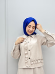 3766-Tencel Takım-Krem