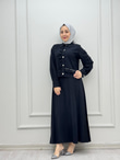3766-Tencel Takım-Siyah