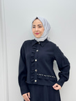 3766-Tencel Takım-Siyah