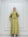 3766-Tencel Takım-Su Yeşil