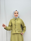 3766-Tencel Takım-Su Yeşil