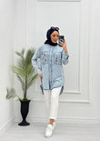 4023-Tencel Gömlek-Açık Mavi