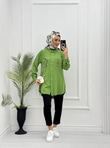 4023-Tencel Gömlek-Yeşil