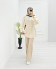 4056-Tencel Gömlek-Ekru