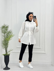 4067-Yazlık Gömlek-Beyaz