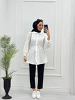 4067-Yazlık Gömlek-Beyaz