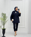 4123-Blazer Ceket-Lacivert