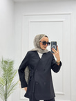 4123-Blazer Ceket-Siyah