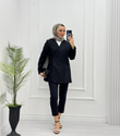 4123-Blazer Ceket-Siyah
