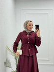 4315-Etek Takım-Bordo