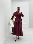 4315-Etek Takım-Bordo