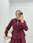 4315-Etek Takım-Bordo