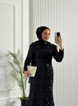 4987-Shine Abiye-Siyah