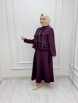 5394-Fırfırlı Takım-Mürdüm