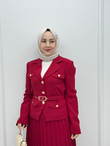 5533-Viole Etek Takım-Canlı Bordo