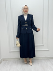 5533-Viole Etek Takım-Lacivert