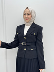5533-Viole Etek Takım-Siyah