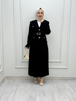 5533-Viole Etek Takım-Siyah