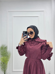5678-Vual Takım-Bordo