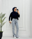 6004-İspanyol Denim Pantolon-Açık Mavi
