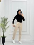 6007-Jogger Pantolon-Krem