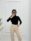 6007-Jogger Pantolon-Krem