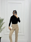 6007-Jogger Pantolon-Sütlü Kahve