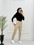 6007-Jogger Pantolon-Sütlü Kahve