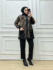 7083-Payet Detaylı Leo Takım-Siyah