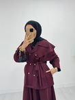7746-Mia Etek Takım-Bordo
