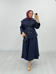 7746-Mia Etek Takım-Lacivert