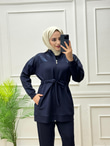 8391-Ravella Takım-Lacivert