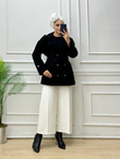 8632-Denim Ceket-Siyah